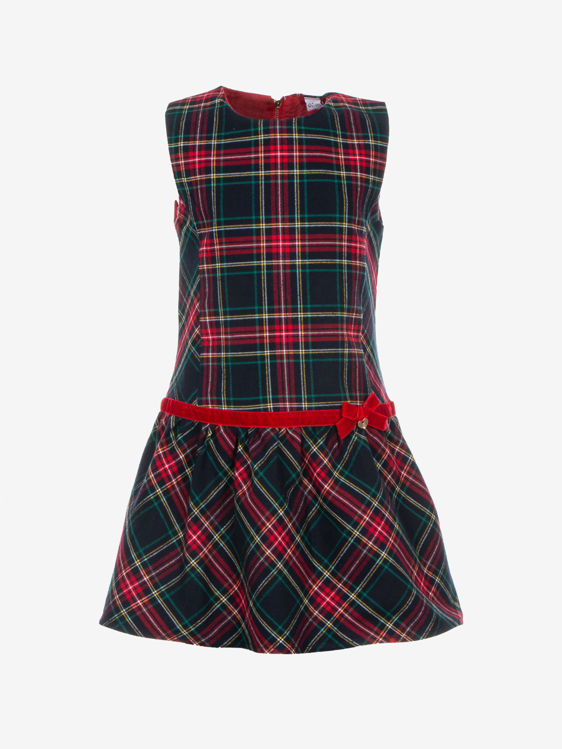 Picture of C2684- GIRLS WINTER CHECKED DRESS (4-16 YEARS)